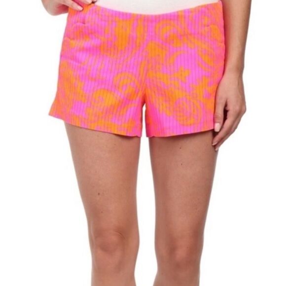 NEW Lilly Pulitzer Liza Short Pop Pink Seaesta​​ - Picture 3 of 4
